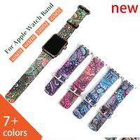 ◄❉✳ For Apple Watch Series 6 5 New Leather Bohemian Painted Band 44mm 40mm Band For IWatch 42mm 38mm Strap Bracelet Watchbands