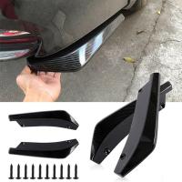 【CW】Car Front Rear Bumper Scratch Protector Strip Lip Spoiler Diffuser Splitter Extension Carbon Fiber Winglets Side Skirt Universal