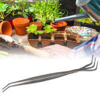 Bjiax เครื่องมือทำสวน Bonsai Root Rake แหนบ 2 In 1 Tools Stainless Steel Kit G