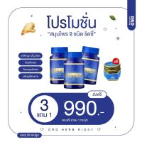 Drd Herb ดีอาร์ดีเฮิร์บ สมุนไพร 9 ชนิดเหมาะสำหรับคนที่ แพ้ฝุ่น แพ้อากาศ ไอจาม ภูมิแพ้เรื้อรัง  SET 3 กระปุก แถมยาดม ของแท้ ส่งฟรี