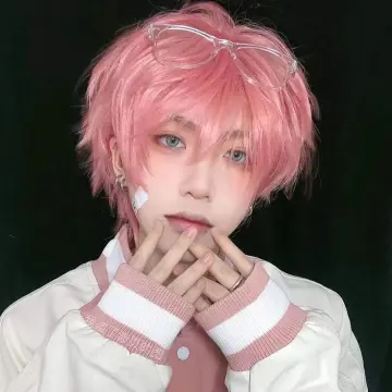 Pink 2024 wig male