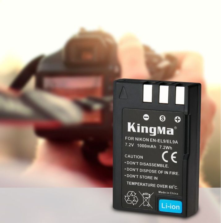 kingma-nikon-en-el9-9a-battery-1000mah-for-nikon-d3000-d5000-camera