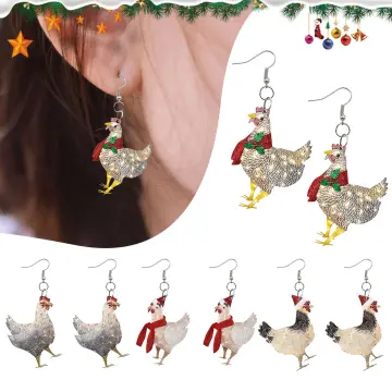 Chicken hot sale stud earrings