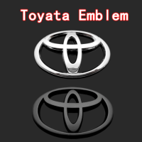 วัดก่อนสั่งซื้อ โลโก้ โตโยต้า ไม่ใช่แปะทับ งานพลาสติก  Toyota emblem logo 3d for yaris vios corolla altis camry fortuner revo wish avanza innova