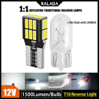 Kalada ไฟ LED 4014SMD T10 W5W,ไฟจอดรถ LED Canbus 12V ไฟถอยหลังอัตโนมัติลิ่มเลี้ยวด้านข้างโคมไฟทรงโดมอ่านหนังสือภายใน1ชิ้น