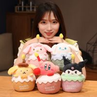 Sanrio Mymelody Star Kirby Sing Doll Cinnamoroll Plush Ks เค้กวันเกิดเพลงไฟส่องสว่าง Cle อะนิเมะตกแต่ง Plushtoy