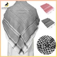 【COD &amp; สต็อกพร้อม】 ผู้ใหญ่ Headwear อาหรับ Kafiya Keffiyeh Plaid Shawl มุสลิม Shemagh Scarf รอมฎอนหมวกละหมาดอิสลามแบบดั้งเดิมเสื้อผ้าผ้าคลุมไหล่