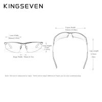 Kingseven อลูมิเนียม photochromic แว่นกันแดดผู้ชาย P olarized วินเทจสีดำขับรถอาทิตย์แว่นตาสำหรับผู้ชายแว่นกันแดด