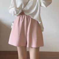 HOT Summer High Waisted Sports Shorts Womens Korean Style Fashion Casual Loose Hot Pants With Pocket Female Homewear