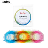 Godox ชุดปรับอุณหภูมิสีของ R200-CF ตัวกรองสีเจลสีสำหรับ Godox วงแหวน R200หัวแฟลช