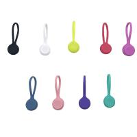 9PCS Snap-on Magnetic Cable Ties Reusable Wrap Ties Straps For Cord Cable Organizer Hanging Silicon Earphone Data Cables Cable Management