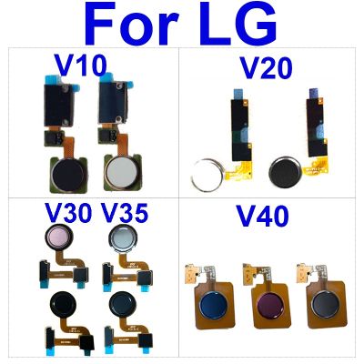 Tombol Home Kabel Flex Gambar Jari untuk LG V50 V10 V20 V30 V35 V40 Sensor Pembaca Jari Tombol Sentuh Bagian Pengganti Pita Fleksibel