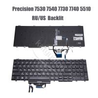 original RU US Keyboard for Dell Precision 7530 7540 7730 7740 266YW PD3DH M181XL-BPS Russian Series Laptop with Backlit