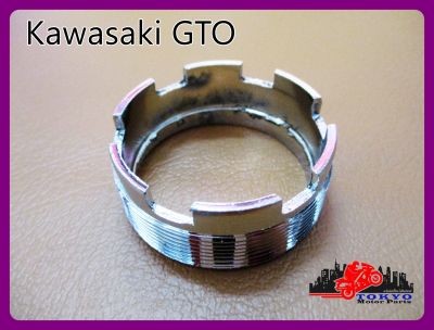 KAWASAKI GTO PIPE THREAD "CHROME" // เกลียวท่อกลาง  เกลียวกลางท่อ  KAWASAKI GTO สินค้าคุณภาพดี