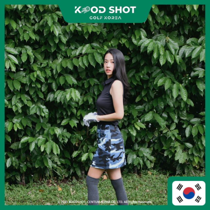 Korean Golf Skirt, Made in Korea, Blue Military Skirt, Golf Wear