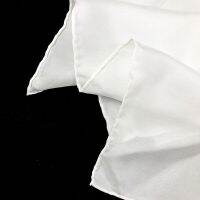 ；【‘；- 100% Pure Silk Plain White 8Mm Habotai Hand Rolled Lady Long Silk Scarf For Painting And Dyeing