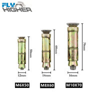 M6M10 พุกยึดคอนกรีตขยายตัวสำหรับงานหนักพร้อมสลักเกลียวหกเหลี่ยมสแตนเลสพร้อมเครื่องมือ-g0g