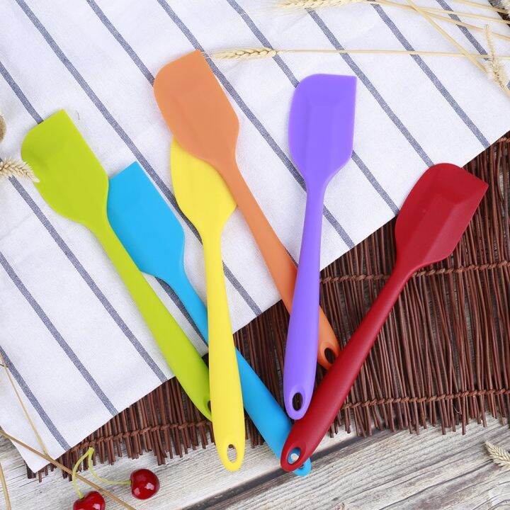 21cm-integrated-silicone-spatula-heat-resistant-baking-cookie-pastry-scraper-food-grade-cream-scraper-kitchen-silicone-spoon-scraper-all-inclusive-baking-accessories-bakery-tools