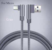 Suntaiho ไมโครสายชาร์จสำหรับ Xiaomi Redmi Usb Android Lg องศาถัก4X90ข้อศอก3a Samsung S7 7ไนลอน