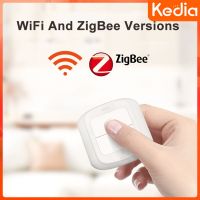 Kedia สวิตช์สมาร์ท Wifi/zigbee,สวิตช์ปุ่มกด2ปุ่มควบคุมระยะไกล2ช่อง6ฉากบ้านอัจฉริยะไร้สายสวิตช์สถานการณ์ระบบควบคุมอัตโนมัติระยะไกล