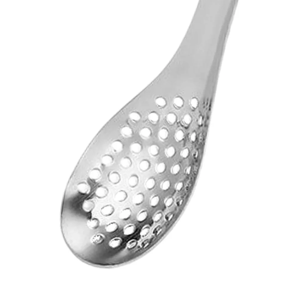 Spoons,small Slotted Spoons Stainless Steel Caviar Spoons Serving Spoon  Kitchen Slotted Serving Spoons Strainer Spoon Molecular Spoon Perforated  Spoon