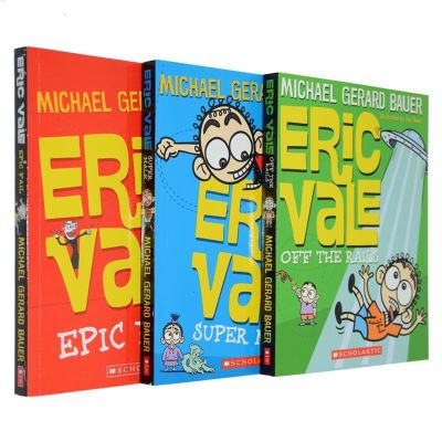 Eric Vale ชุดแฟนตาซีเอริค3เล่มต้นฉบับหนังสือภาษาอังกฤษสะพานบทหนังสืออารมณ์ขันแรงบันดาลใจเรื่องราววรรณกรรมเด็ก