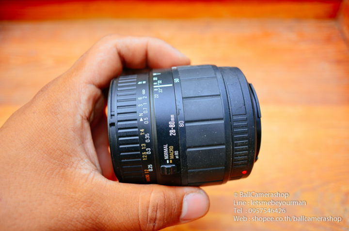 for-sony-dslr-ทุกรุ่น-ขายเลนส์มาโคร-มือหมุน-งบประหยัด-sigma-28-80mm-f3-5-5-6-macro-serial-1146110