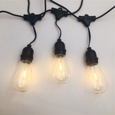 Safe! DC24V Waterproof LED Outdoor Edison Bulb String lights Connectable Festoon for Party Garden Christmas Holiday Garland Cafe