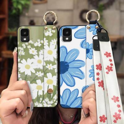 Fashion Design Wrist Strap Phone Case For TCL 30Z/30LE/T602DL cute Kickstand Phone Holder Waterproof Durable Anti-knock