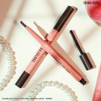 SIVANNA COLORS DOUBLE PROOF BROW อายบราวน์ &amp; มาสคาร่า คอลเลชั่นพีช : HF5042