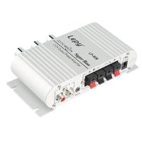 DOIT 12V รถ Auto MINI MP3 Hi-Fi เครื่องขยายเสียงเครื่องเสียงสตอริโอ 2Ch กำลังขับ FM