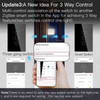 US tuya ZigBee Smart Light Switch WithWithout Neutral Wire Two Wiring Methods AC100-240v Work With Alexa Home