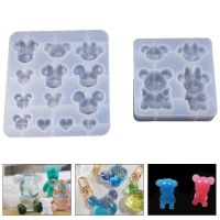 Creative Animal Shape Crystal Epoxy Mould Bear Heart DIY Handcraft Making Molds For Ornament Pendants Soap moule silicone Useful