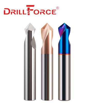 90องศา Solid Carbide Chamfer Countersink Chamfer เจาะ Bits Center Spotting Location Pilot Hole เจาะ Bit 3/4/5/6/8/10/12มม.