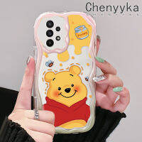 Chenyyka เคสเนื้อครีมกาแลคซี A22 4G A22 5G A23 A21s น่ารัก A24น่ารักนุ่มเคสมือถือปลอกสำหรับ Samsung สร้างสรรค์ฝาครอบป้องกันซิลิโคน