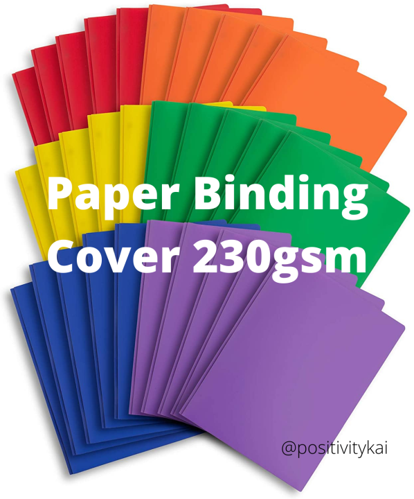 10 sheets of Binding Board Paper / PVC Clear Transparent Cover /PP