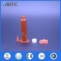 QDLJ-10pcs 10cc / Ml Amber Color Air Pressure Pneumatic Syringe Barrel With Piston  End Cover  Syringe Caps/stopper