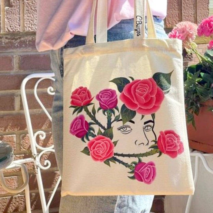 white-grocery-handbag-eco-friendly-tote-bags-cotton-reusable-folding-large-capacity