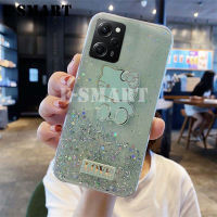 สำหรับ Redmi Note 12 Pro Plus เคสแหวนขึ้นเงาเคสกลิตเตอร์นิ่มเคสลาย Hello Kitty สำหรับ Redmi Note 12 Pro + Plus เคสฝาหลังลายดวงจันทร์เด็กผู้หญิง