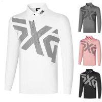 PXG เสื้อยืดผู้ชายกางเกงเล่นกอล์ฟแขนยาว,เสื้อโปโลเสื้อตัวบนใส่ไปสนามกอล์ฟกีฬาแห้งเร็วระบายอากาศลำลองเข้ากับทุกชุดสามารถปรับแต่งได้