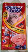 Toro Toro Tuna and Salmon ขนมครีมแมวเลีย ปลาทูน่าและปลาแซลมอนผสมวิตามินรวม 15g 5 pack (ซอง) พร้อมส่ง! มีปลายทาง