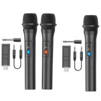 Wireless Microphone Metal Dynamic Wireless Mic System with Rechargeable Receiver Multipurpose Mic for Karaoke Machine and Mixer remarkable