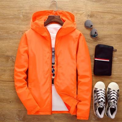 New 2023 Zipper Windproof Jacket Men Women Hoodies Sunscreen Clothing Sport Casual Zip Long Sleeve Hooded Coat Thin Tops Male