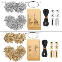 R2LE DIY Morse Code Bracelet Making Kit 400 Round Spacer Beads 400 Long Tube Beads 20 Morse Code Decoding Card 1Roll Wax Line