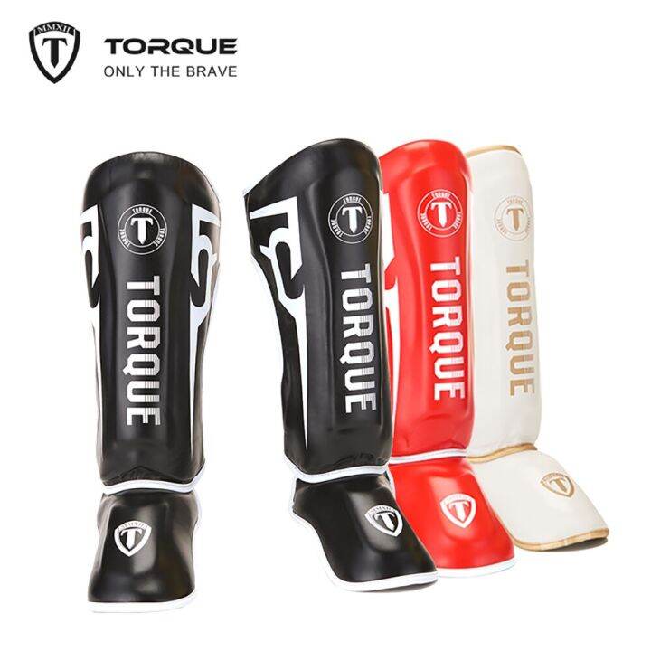 TORQUE Boxing Shin Guards Kids Karate Ankle Protectors Sanda Muay Thai