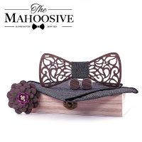 ✁ Christmas Gift Wooden Bow Ties Gentleman Groom wooden neckties Butterfly Wedding Party Bow Ties Butterfly Wooden Tie For Man