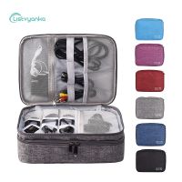 ✧ xianhaochen048906 Cable Organizer Bag Caixa do carregador Storage Acessórios Digitais Pouch Gadgets eletrônicos Headphones Bank