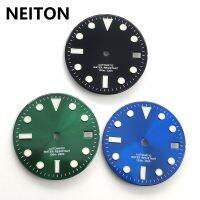 NEITON หน้าปัดนาฬิกา29มม.,สีฟ้า-เขียวส่องสว่างเหมาะกับการเคลื่อนไหวของ NH35