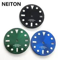 NEITON หน้าปัดนาฬิกา29มม.,สีฟ้า-เขียวส่องสว่างเหมาะกับการเคลื่อนไหวของ NH35