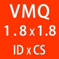 10ชิ้น/ล็อตแหวนซิลิโคนซิลิโคน /Vmq O ความหนาของ Ring1.8mm Id1.8/2/2.24/2.5/2.8/3.15/3.55/3.75/4มม. ปะเก็นซีลยางโอริง